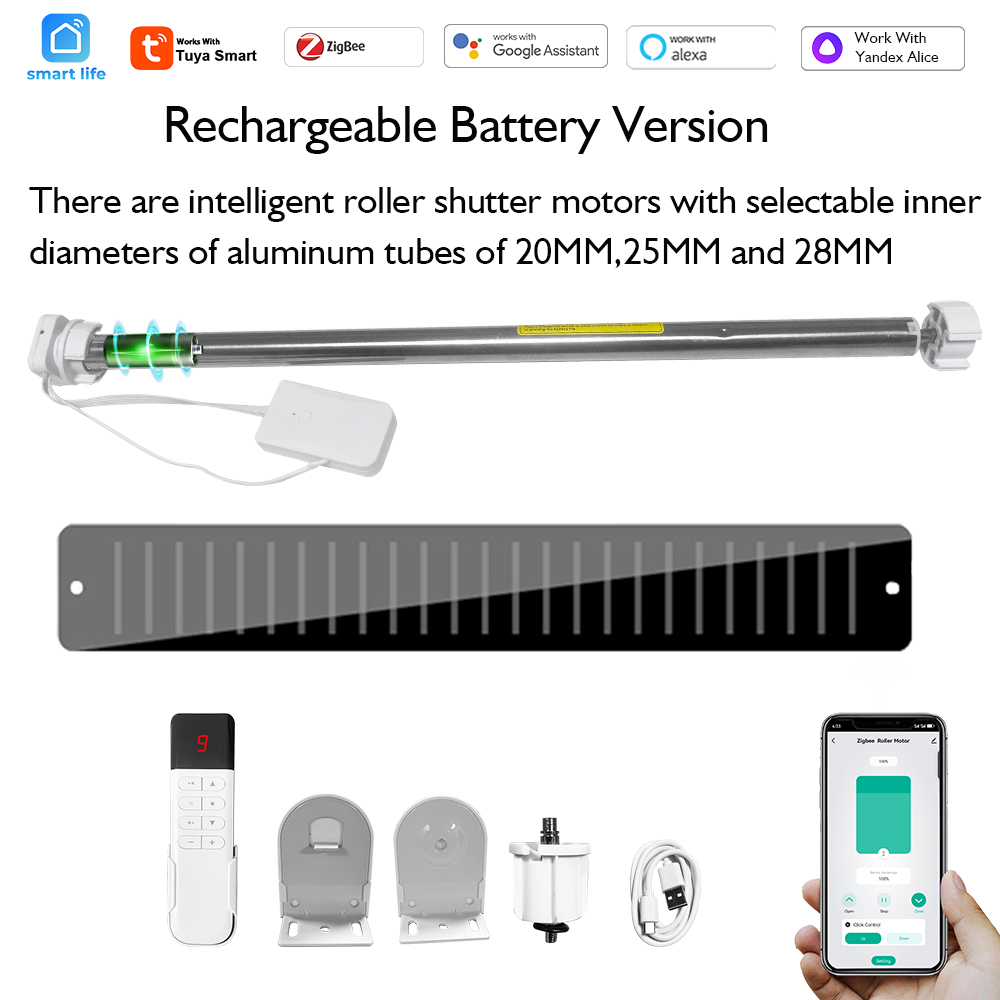 Smart Home Improvement - تويا زيجبي مصراع البطارية الأسطوانة أعمى