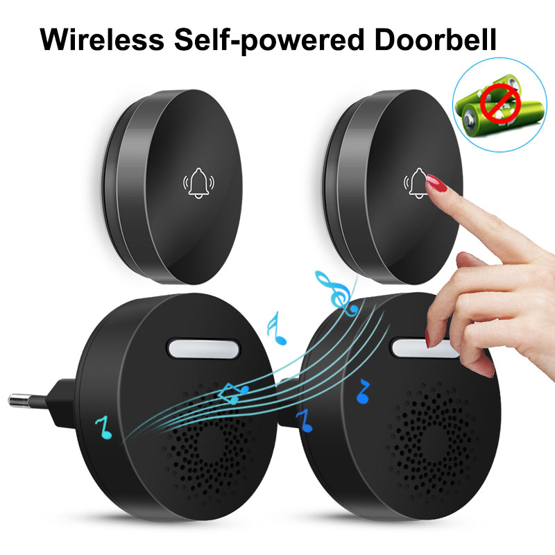 Smart Home Improvement - جرس الباب اللاسلكي لا بطارية زر