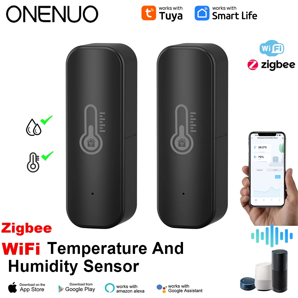Smart Home Improvement - Tuya Zigbee/ WiFi مستشعر درجة الحرارة