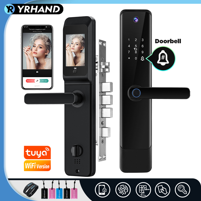 YRHAND Tuya قفل الباب الذكي ال - مراجعة Smart Home Registration وسعره