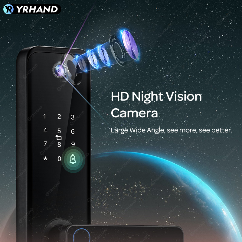 YRHAND Tuya قفل الباب الذكي ال - مراجعة Smart Home Registration وسعره