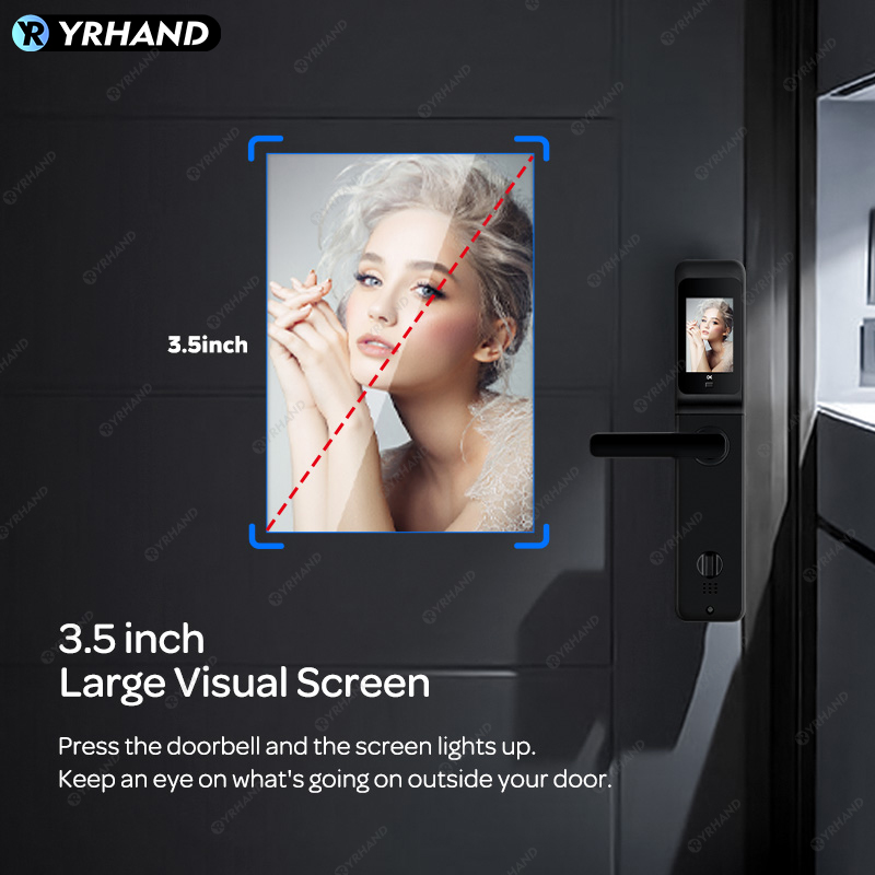 YRHAND Tuya قفل الباب الذكي ال - مراجعة Smart Home Registration وسعره