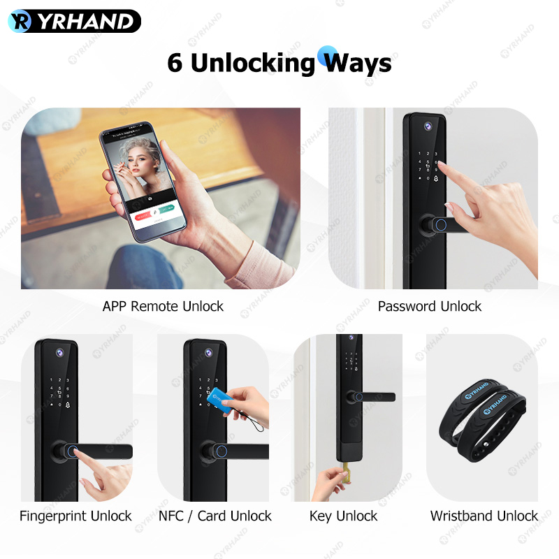YRHAND Tuya قفل الباب الذكي ال - مراجعة Smart Home Registration وسعره