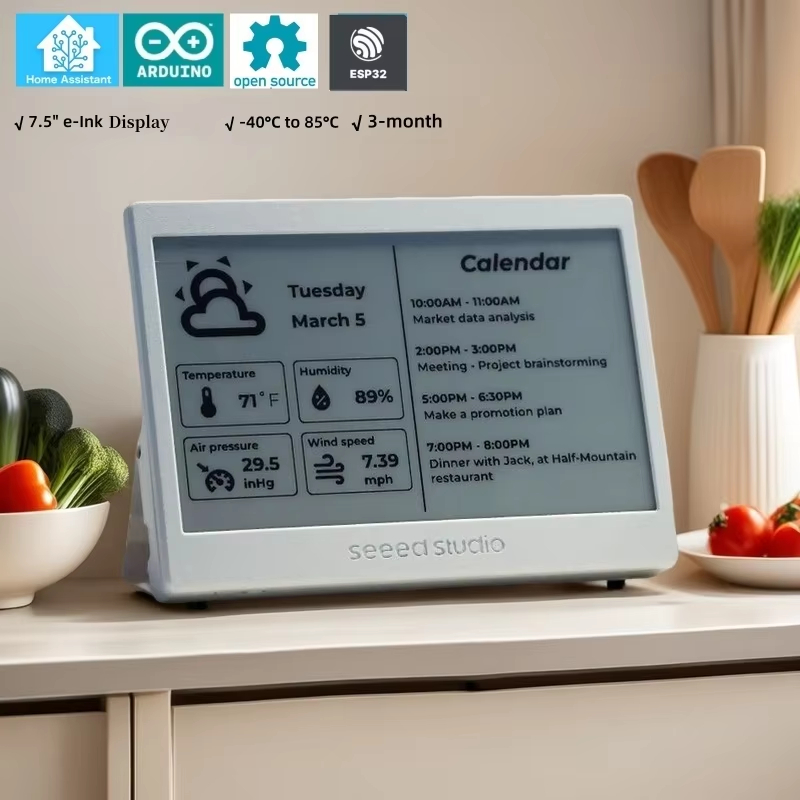شاشة XIAO ESP32 ePaper مقاس 7. - مراجعة Smart Home Arduino وسعره