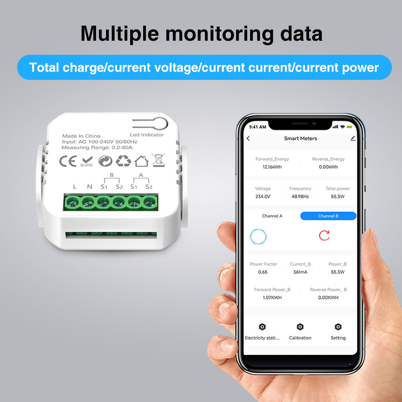 Tuya الذكية واي فاي مقياس الطا - مراجعة Smart Energy Monitor وسعره
