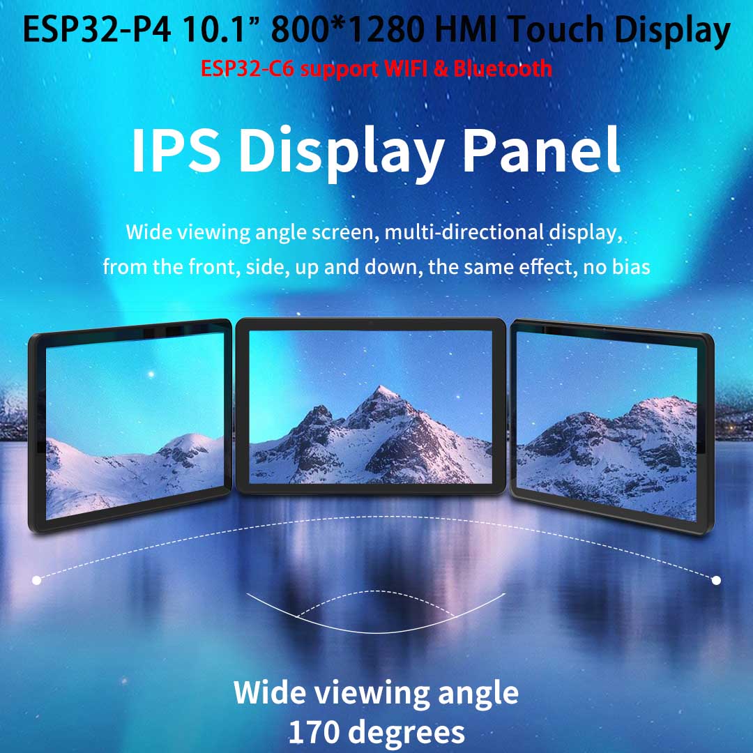ESP32-P4 10.1 بوصة 800*1280 IP - مراجعة Smart Home Arduino وسعره