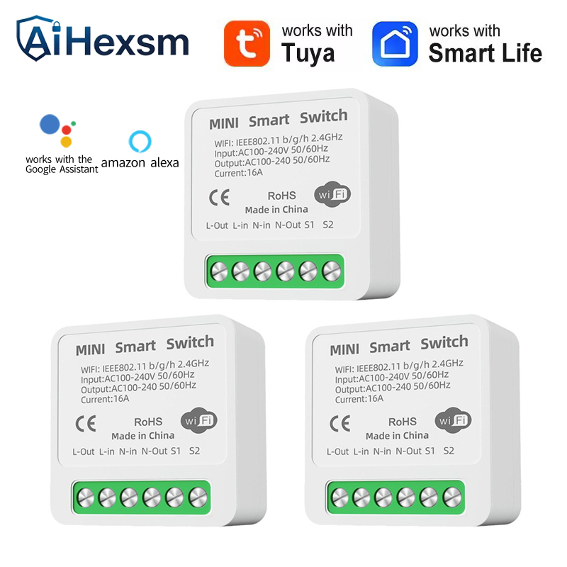 16A Tuya WiFi مفتاح ذكي 2-way  - مراجعة Smart Energy Monitor وسعره