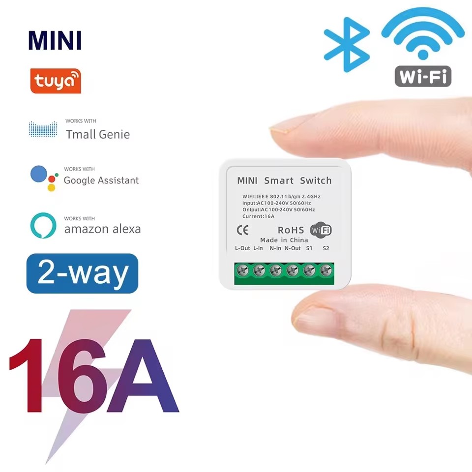 16A Tuya WiFi مفتاح ذكي 2-way  - مراجعة Smart Energy Monitor وسعره