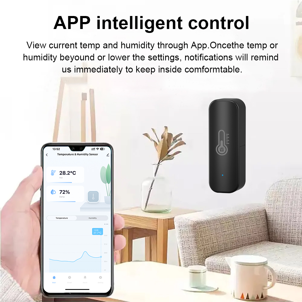 Tuya Zigbee/ WiFi مستشعر درجة  - مراجعة Smart Home Improvement وسعره