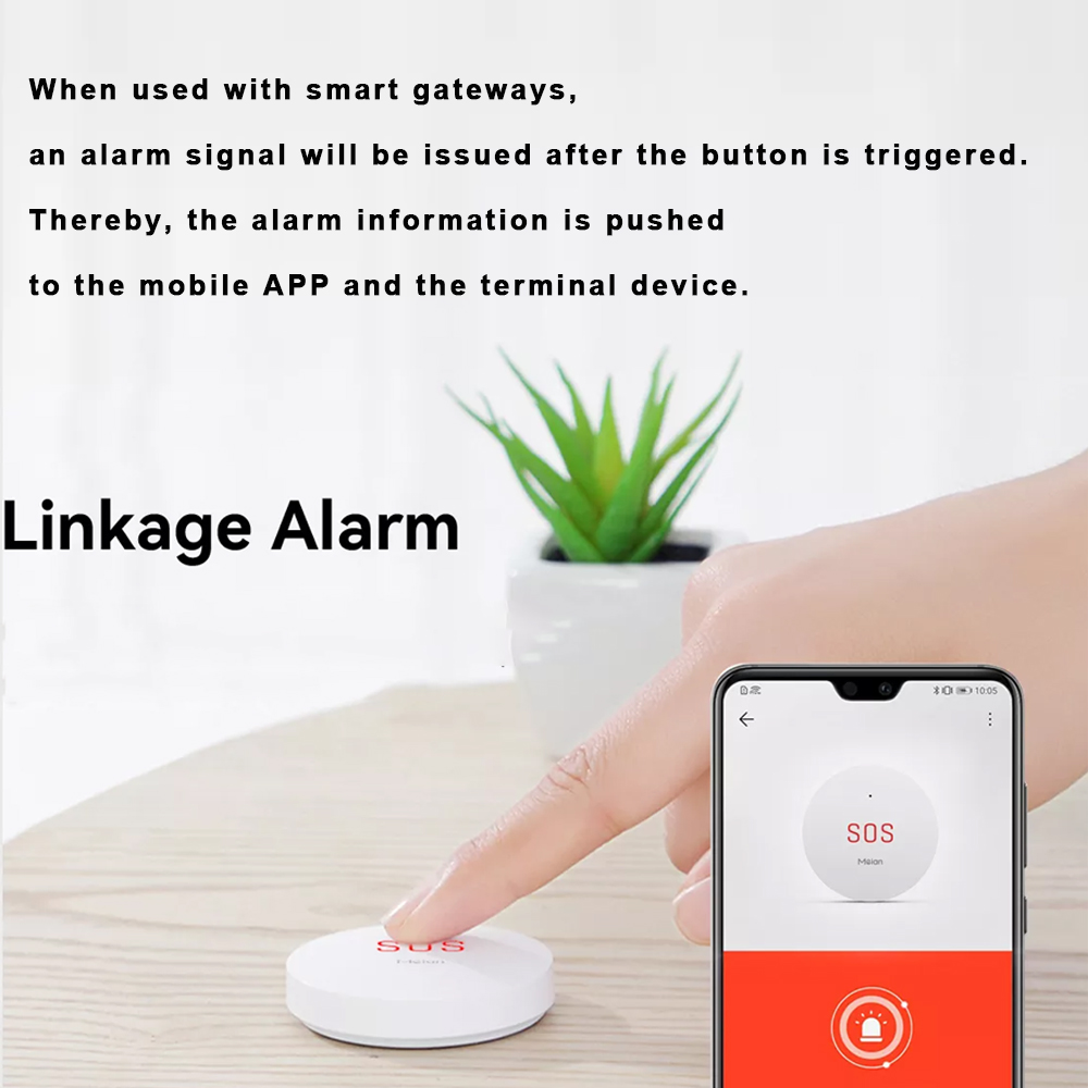 زيجبي تويا SOS زر الطوارئ نظام - مراجعة Smart Home Registration وسعره