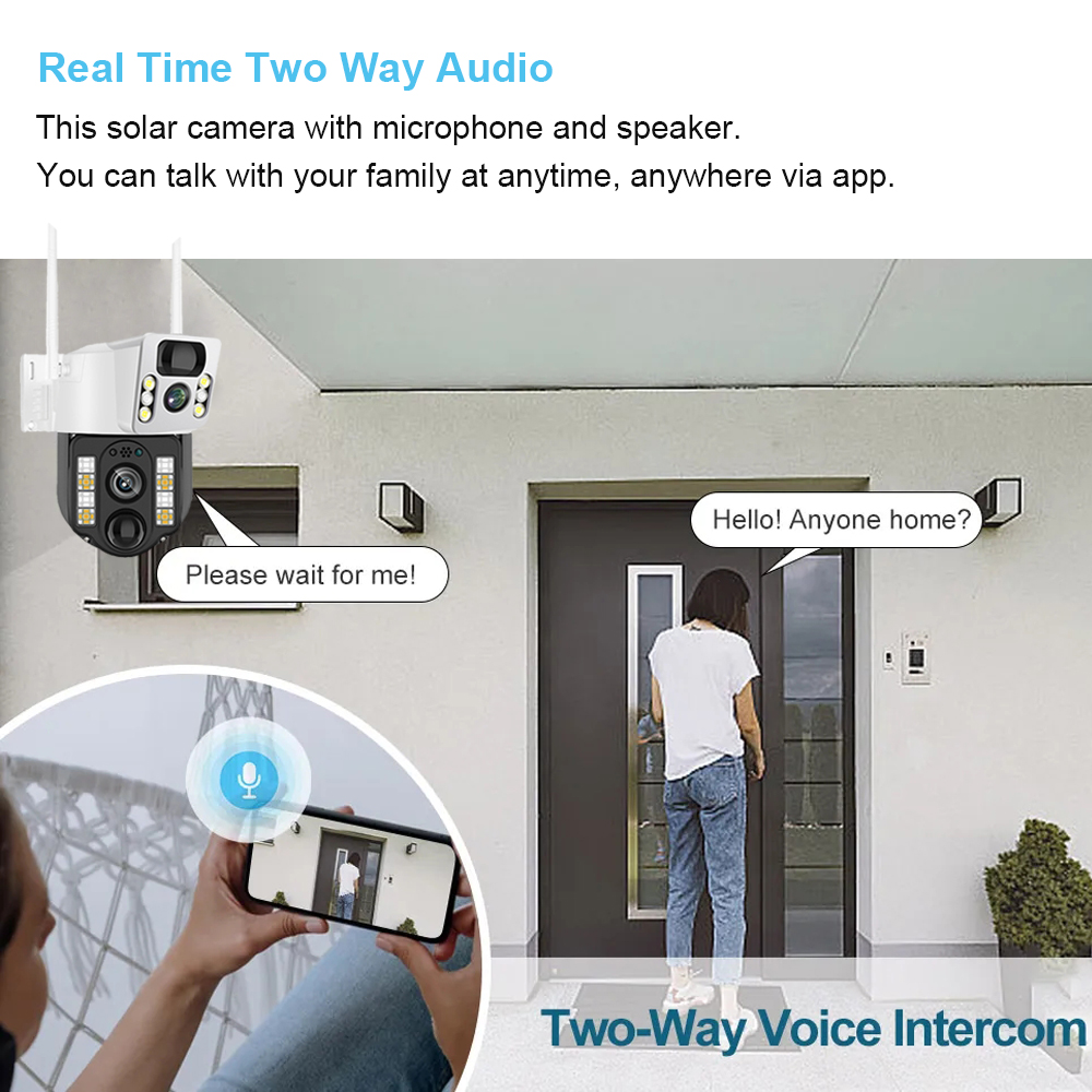 كاميرا مراقبة CCTV شمسية خارجي - مراجعة Smart Home Os وسعره