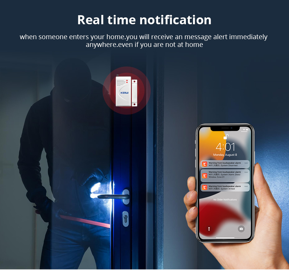 KERUI-نظام إنذار أمان منزلي ،  - مراجعة Smart Home Improvement وسعره